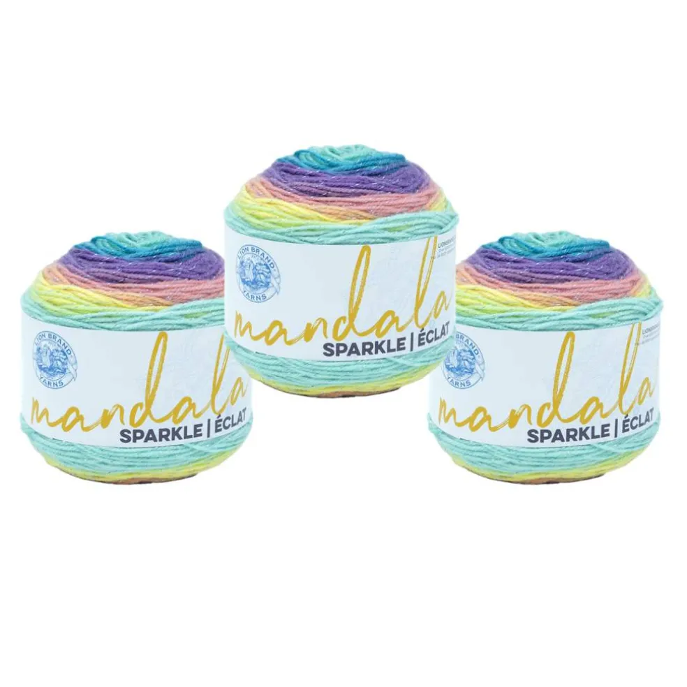3 Pack Lion Brand® Mandala® Sparkle Yarn