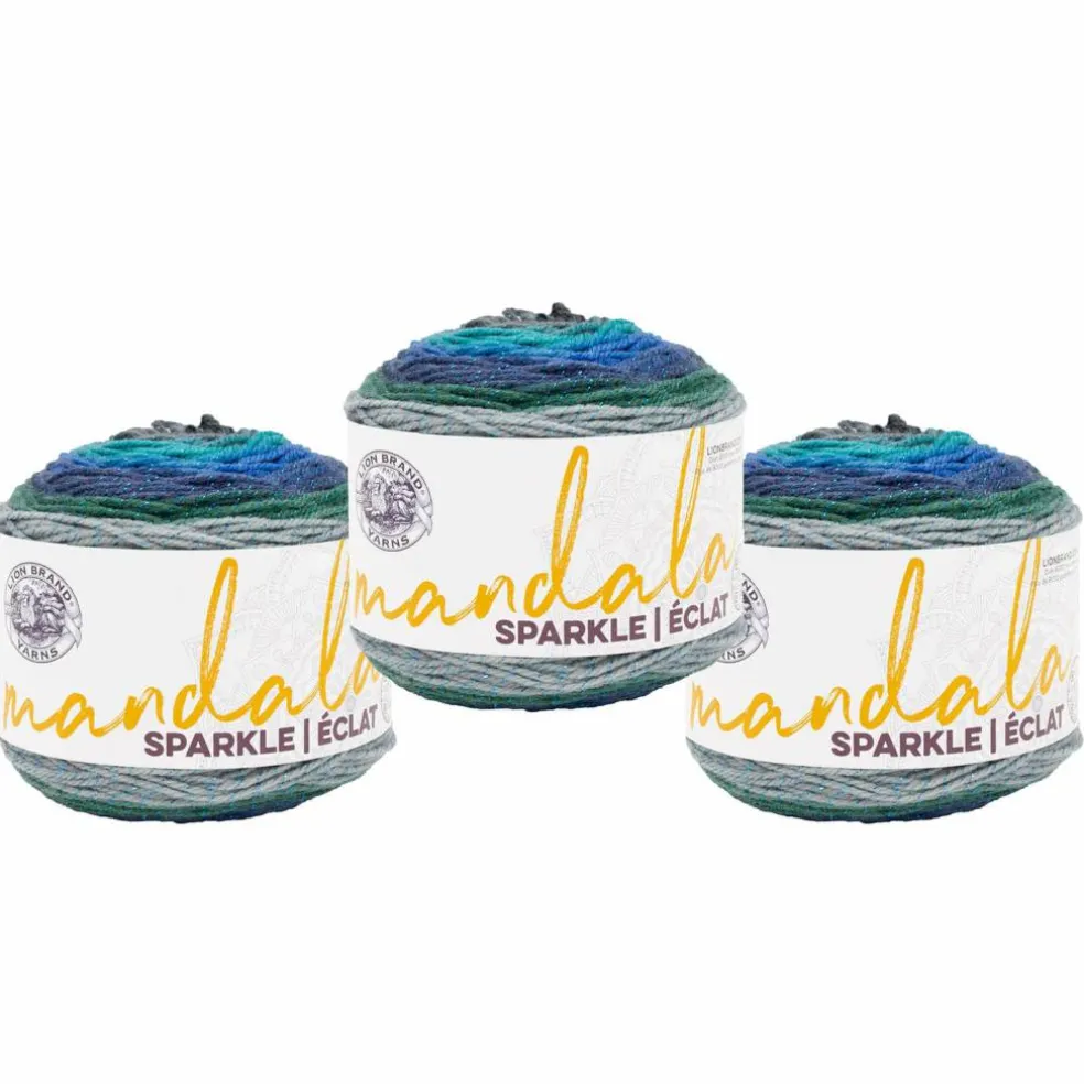3 Pack Lion Brand® Mandala® Sparkle Yarn
