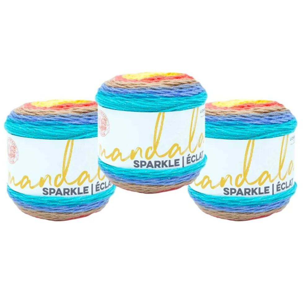 3 Pack Lion Brand® Mandala® Sparkle Yarn