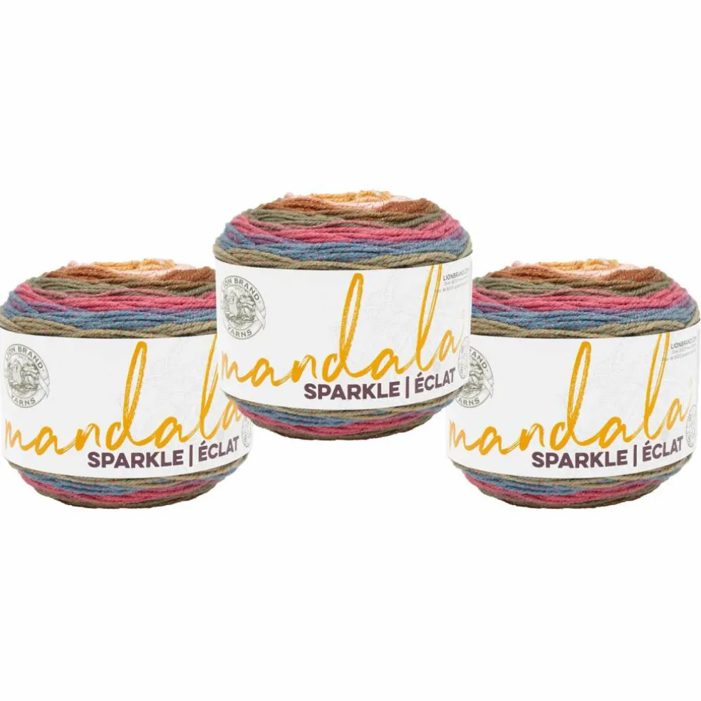 3 Pack Lion Brand® Mandala® Sparkle Yarn