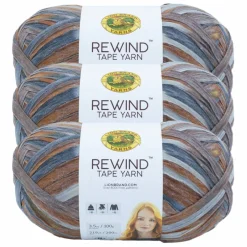 3 Pack Lion Brand® Rewind™ Tape Yarn