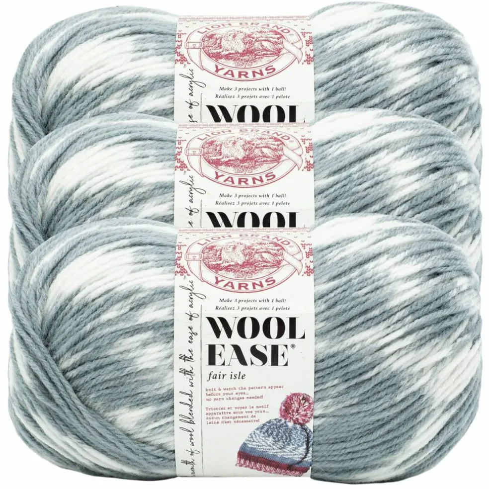 3 Pack Lion Brand® Wool Ease® Fair Isle Yarn