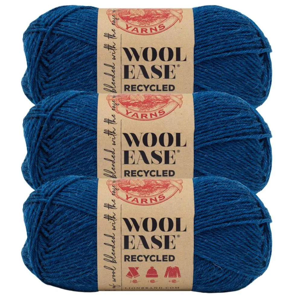 3 Pack Lion Brand® Wool-Ease® Recycled Solid Yarn
