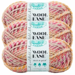 3 Pack Lion Brand® Wool-Ease® Thick & Quick® Prints & Stripes Yarn