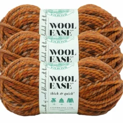 3 Pack Lion Brand® Wool-Ease® Thick & Quick® Prints & Stripes Yarn