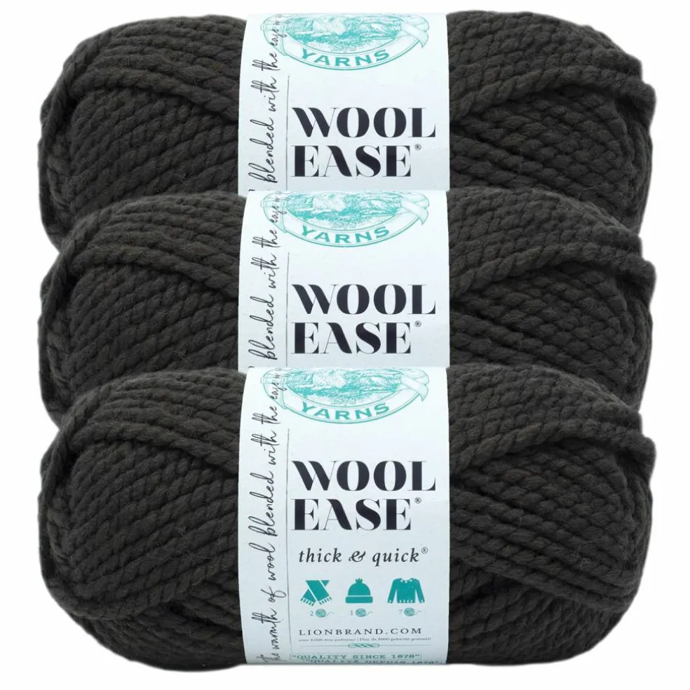 3 Pack Lion Brand® Wool-Ease® Thick & Quick® Prints & Stripes Yarn