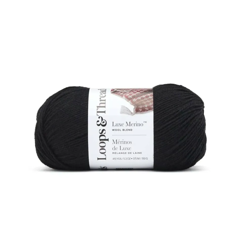 15 Pack: Luxe Merino™ Solid Yarn by Loops & Threads®