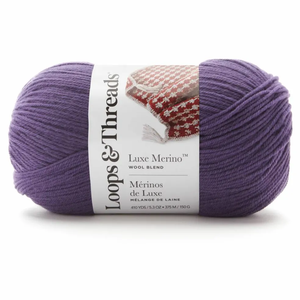 15 Pack: Luxe Merino™ Solid Yarn by Loops & Threads®