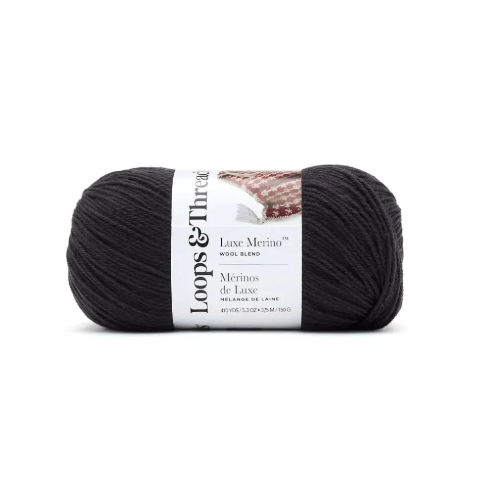15 Pack: Luxe Merino™ Solid Yarn by Loops & Threads®