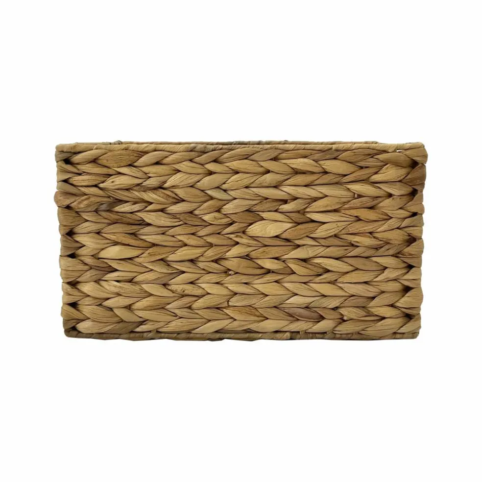 8 Pack: Medium Natural Woven Water Hyacinth Rectangle Basket by Ashland®