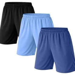 3-Pack Men's Classic Poly Tech Lounge Shorts (S-3XL)