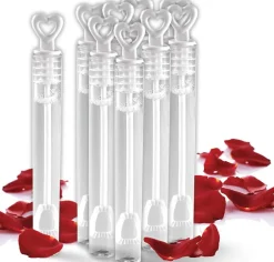40 Pack Mini Heart Bubble Wands Great Wand Bubbles Party Favors For Weddings