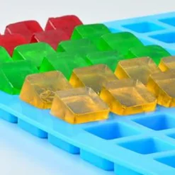 2 Pack Mini Silicone Molds for Hard Candy, Chocolate, Gummy, Caramel, Ganache, Ice Cubes (2)