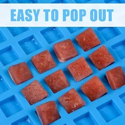 2 Pack Mini Silicone Molds for Hard Candy, Chocolate, Gummy, Caramel, Ganache, Ice Cubes (2)
