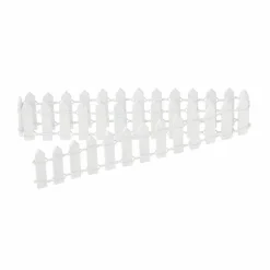 12 Pack: Mini White Wooden Fence by Make MarketĀ®