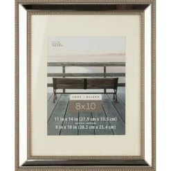 8 Pack: Mirrored Beaded 8" x 10" Frame with Mat, Home by Studio Décor®