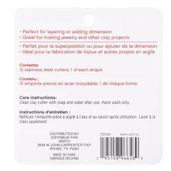 12 Pack: Mixed Clay Cutter Set by Craft Smart®