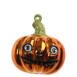 3 Pack 60mm Glitter Jack-o'-Lantern Shatterproof Ornaments by Ashland®