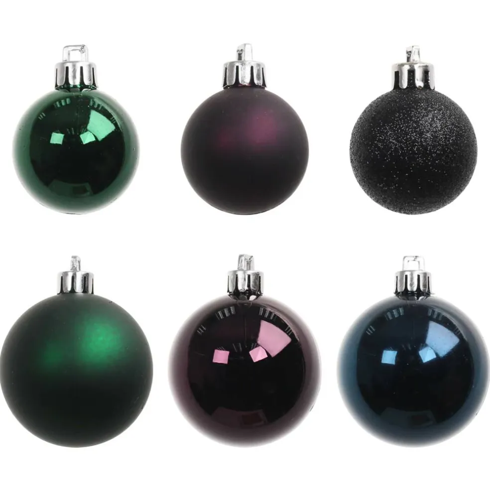 20 Pack 35mm & 48mm Dark Purple Halloween Ornaments by Ashland®