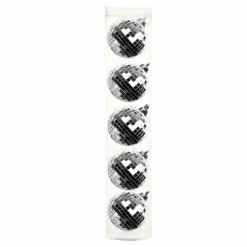 5 Pack 52mm Silver Disco Halloween Ball Ornaments by Ashland®