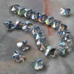 12 Pack: Multicolor Glass Butterfly Beads, 9mm by Bead Landing™