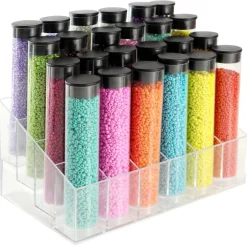 6 Pack: Multicolor Glass Seed Beads Set by Bead Landing™