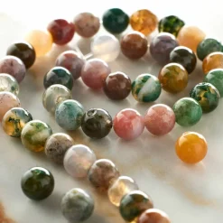 12 Pack: Multicolor Round Fancy Jasper Beads, 6mm by Bead Landing™