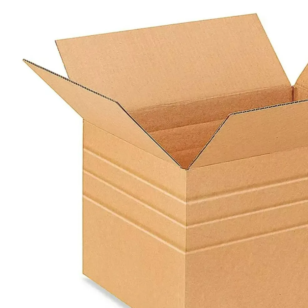 25 Pack Multi Depth Corrugated Cardboard Boxes for Shipping and Storage 18 x 14 1⁄2 x 12 inch