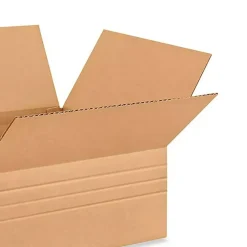 25 Pack Multi Depth Corrugated Cardboard Boxes for Shipping Packing and Storage 14 x 14 x 6 inch