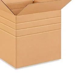 25 Pack Multi Depth Corrugated Shipping Boxes for Moving Packing and Storage 14 x 14 x 14 inch