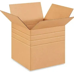 25 Pack Multi Depth Corrugated Shipping Boxes for Moving Packing and Storage 14 x 14 x 14 inch