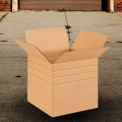 25 Pack Multi Depth Corrugated Shipping Boxes for Moving Packing and Storage 14 x 14 x 14 inch