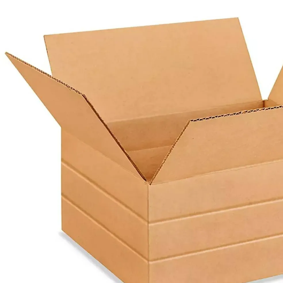 25 Pack Multi Depth Corrugated Shipping Boxes Strong Cardboard Cartons for Mailing 14 x 12 x 6 Inch