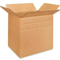 25 Pack Multi Depth Heavy Duty Corrugated Mailing Cartons 11 1⁄4 x 8 3⁄4 x 12 Inch