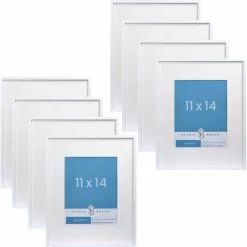 8 Pack: Narrow Belmont Frame with Mat by Studio Décor®