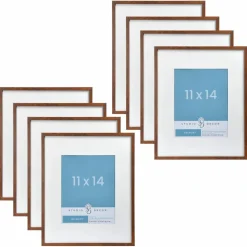8 Pack: Narrow Belmont Frame with Mat by Studio Décor®