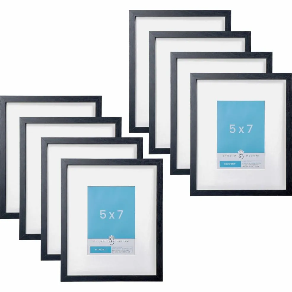8 Pack: Narrow Belmont Frame with Mat by Studio Décor®