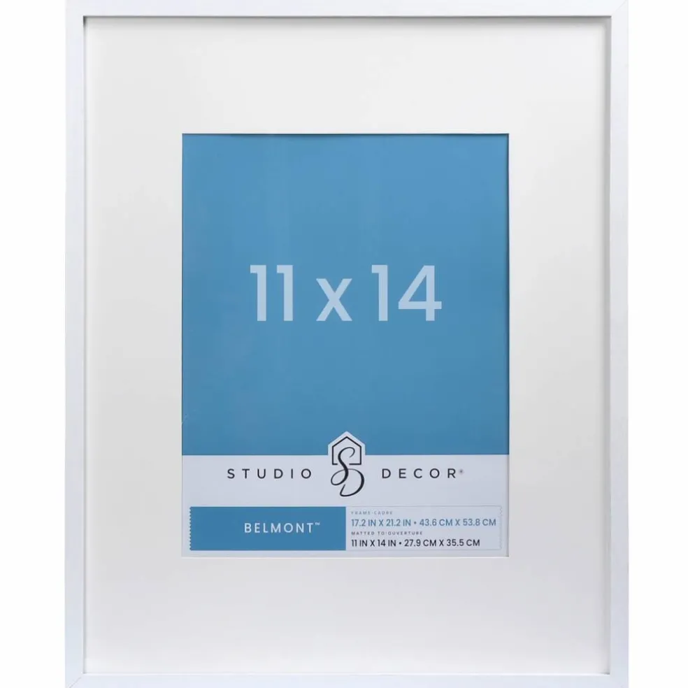 8 Pack: Narrow Belmont Frame with Mat by Studio Décor®