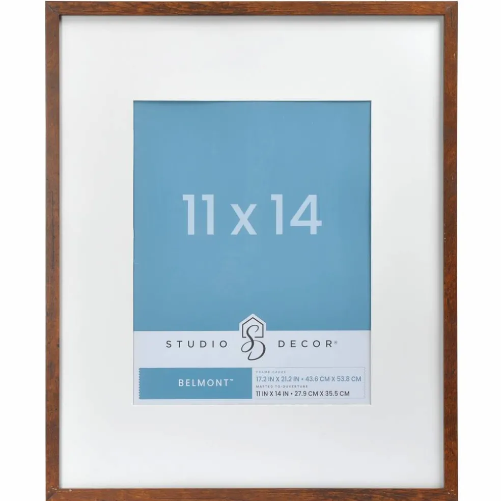 8 Pack: Narrow Belmont Frame with Mat by Studio Décor®
