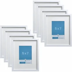 8 Pack: Narrow Belmont Frame with Mat by Studio Décor®
