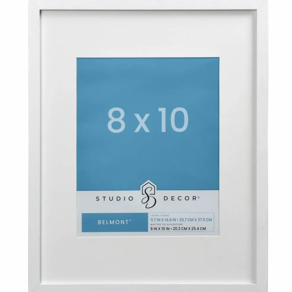 8 Pack: Narrow Belmont Frame with Mat by Studio Décor®