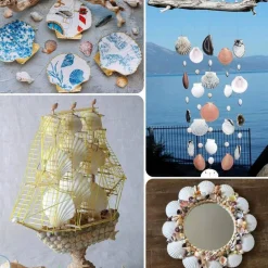 30-Pack Natural Scallop Shells, 2–3 Inch Seashells for Crafts, Beach-Themed Home Décor, Wedding Decorations, and Nautical DIY Projects