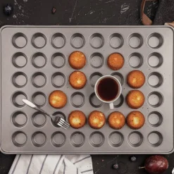 4 Pack: Non-Stick 48-Cavity Mini Muffin Pan by Celebrate It®