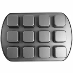 6 Pack: Non-Stick Mini Brownie Pan by Makery®