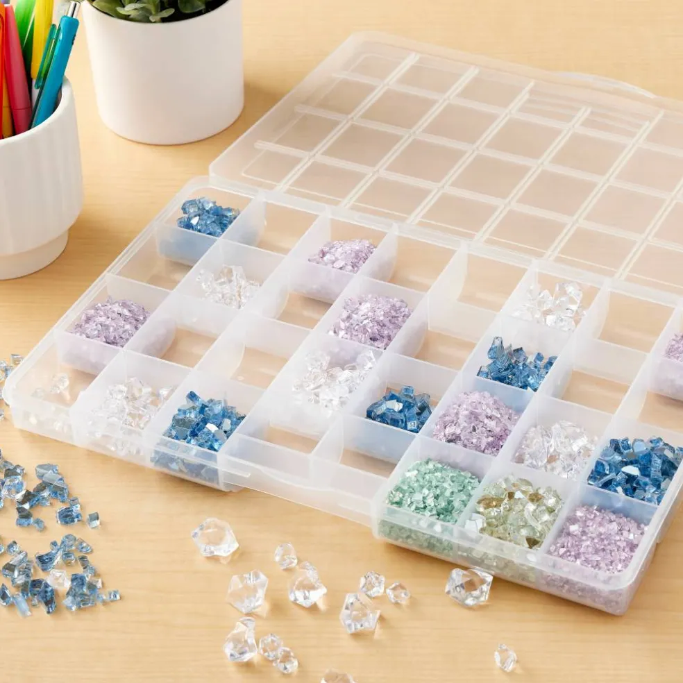 6 Pack: 13.7" No-Spill Craft Storage Organizer by Bead Landing™