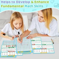 12 Pack Numbers 1-120 Chart Dry Erase Flash Card 12" x 9"