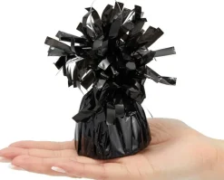 Pack of 15 Black Balloon Weights for Balloons (6 oz, 4.5 In) for Table Centerpieces and Birthday Party Decorations