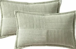 Pack of 2 Boho Striped Corduroy Pillow Covers