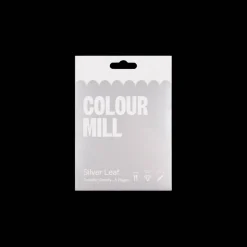 Pack of 5 Colour Mill Edible Silver Leaf Genuine Silver Transfer Sheets 8cm x 8cm
