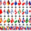 Pack of 12 Red Mini Flags – 4"x6" Polyester Desk & Hand Waving Set